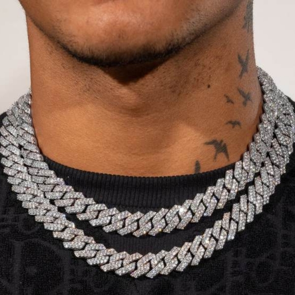 GREAT DEAL!!! 18K WhiteGold Cuban Link Chain - Picture 6 of 8